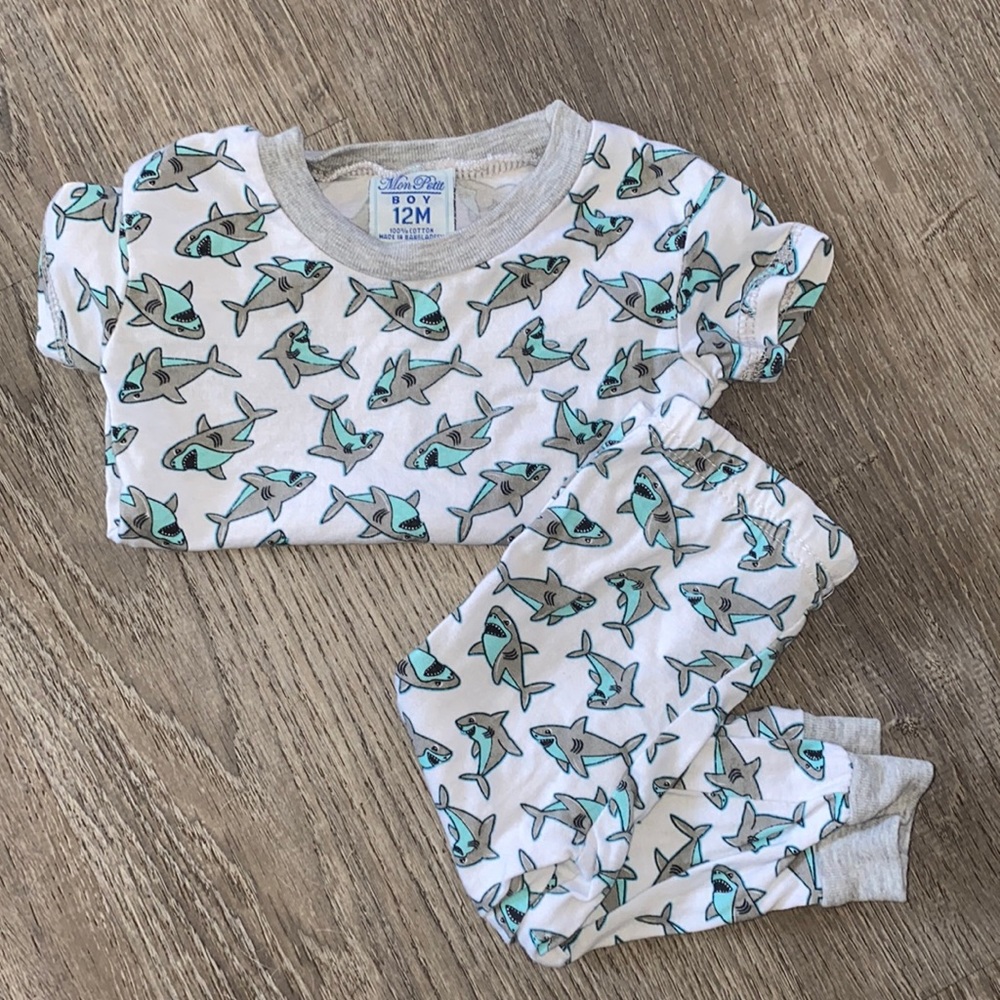 Shark Baby Pajama Set 12 month